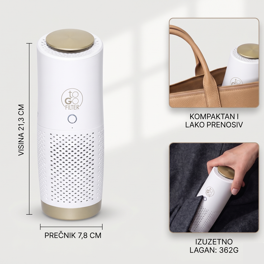 toGo Filter Ivory White - Prečišćivač vazduha