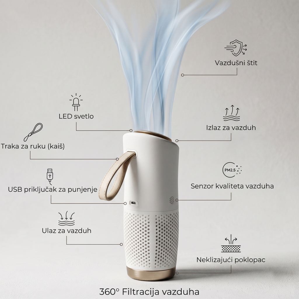 toGo Filter Ivory White - Prečišćivač vazduha